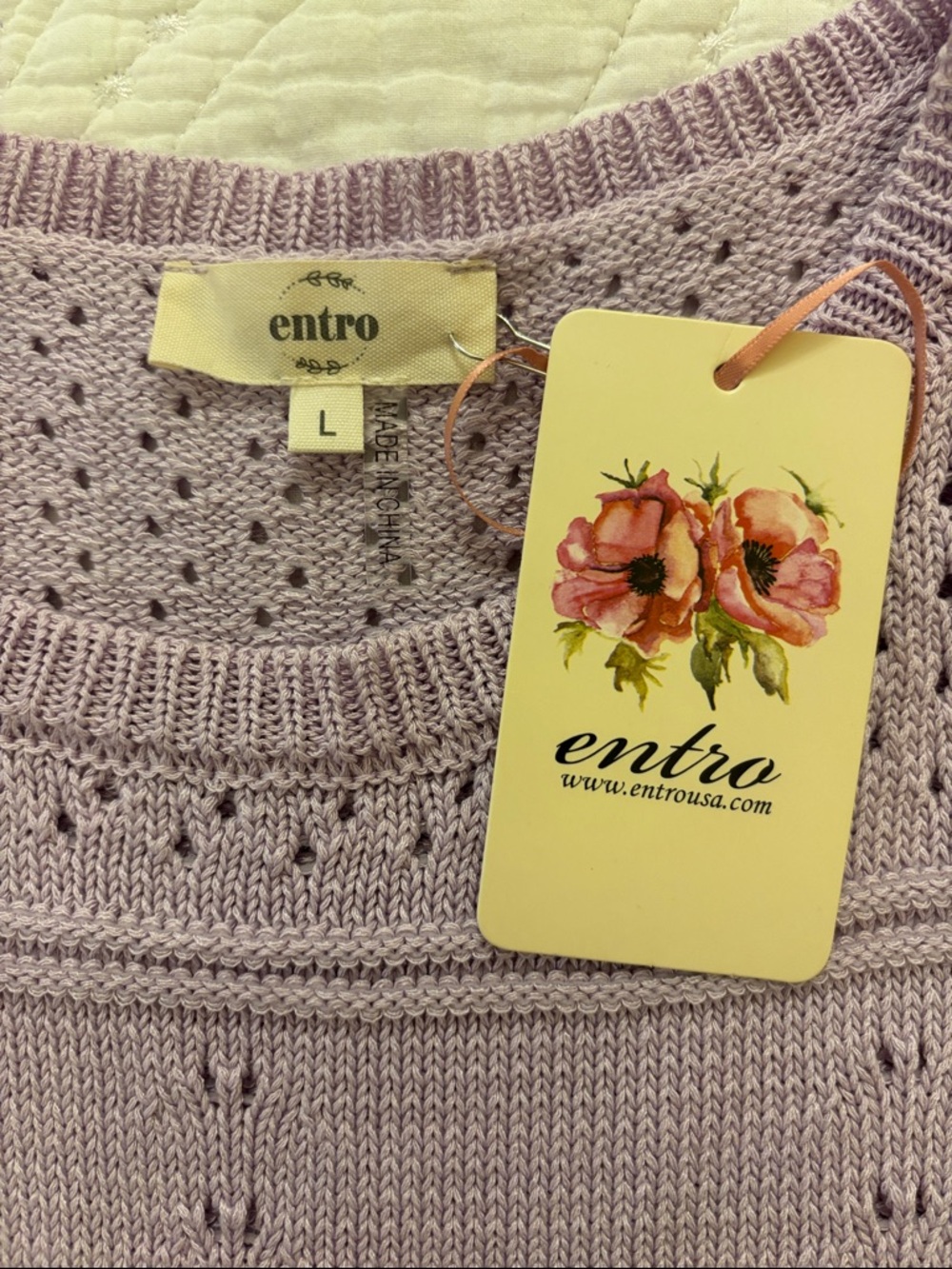 Lavender Ruffle Knit Top - Picture 2 of 9